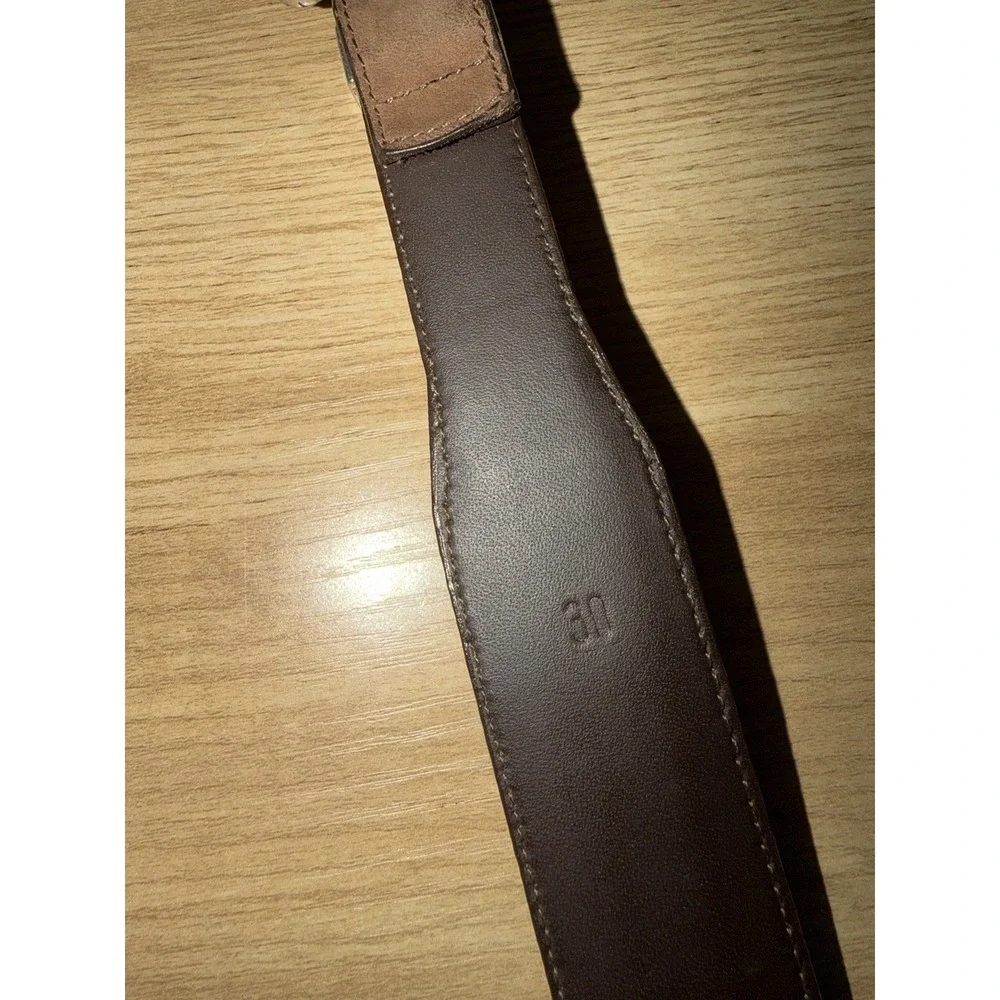 Banana Republic Leather‎ Belt Size 30 Italy Safari Travel 80s Vintage